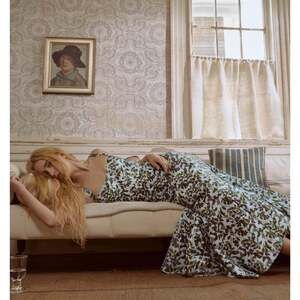 Hill House Home The Marietta Dress - Blue Pressed Flowers Size 2 NEW, SOLD OUT